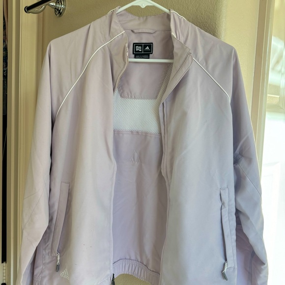 adidas Jackets & Blazers - Vintage Adidas women track jacket light pink/purple lilac size medium